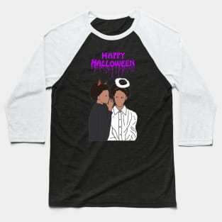 Happy Halloween Whisper Purple Baseball T-Shirt